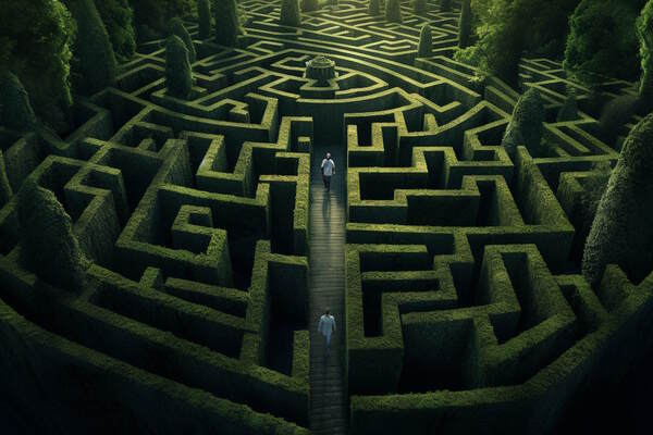 Прятки в лабиринте